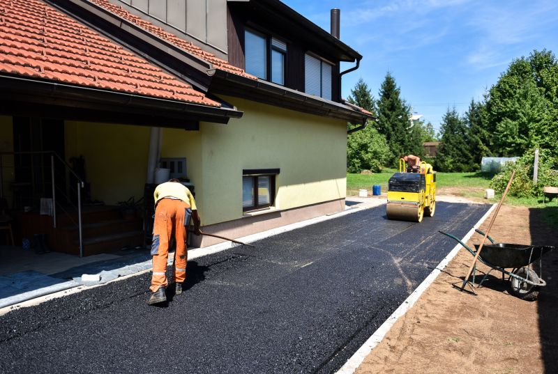 Asphalt Paving Equipment in Use